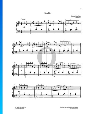 Ländler in G Major Sheet Music