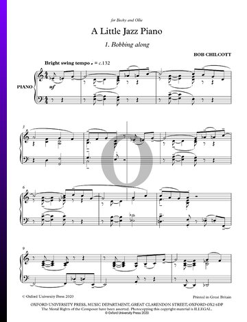 A Little Jazz Piano: No. 1 Bobbing along Partitura