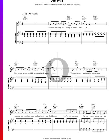 Sewn Sheet Music