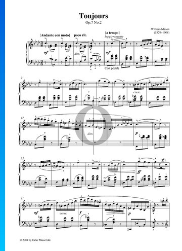 Toujours, Op. 7 Nr. 2 Musik-Noten