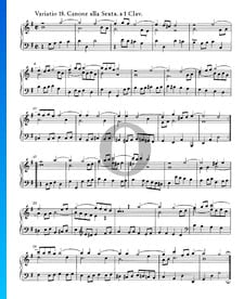 Goldberg Variations, BWV 988: Variatio 18. Canone alla Sexta. a 1 Clav.