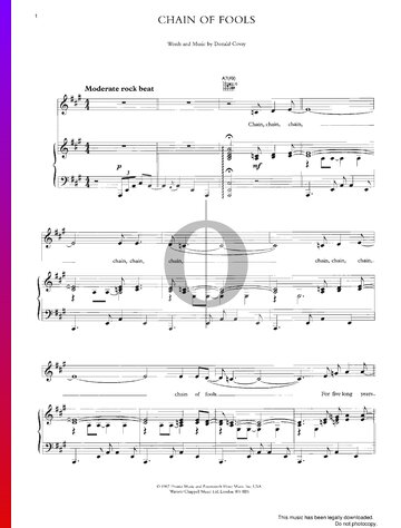Chain Of Fools Sheet Music