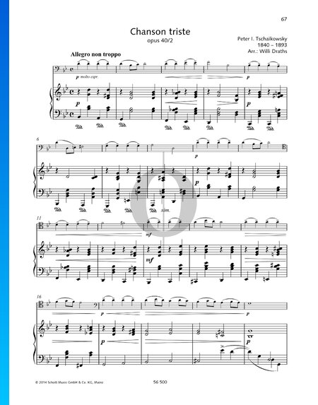 Chanson Triste, Op. 40 No. 2