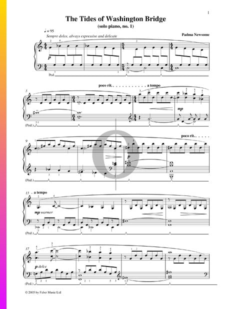 The Tides Of Washington Bridge, No. 1 Sheet Music