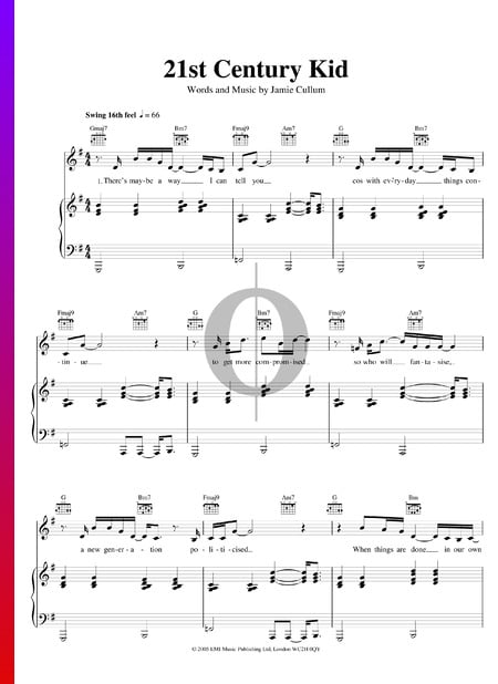 21st Century Kid Sheet Music