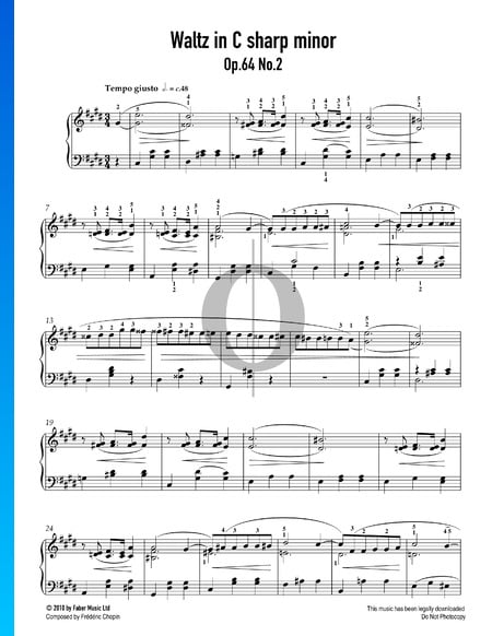 Waltz C-sharp Minor, Op. 64 No. 2 Sheet Music