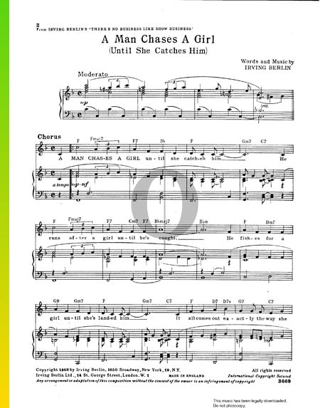 A Man Chases A Girl (Until She Catches Him) Sheet Music