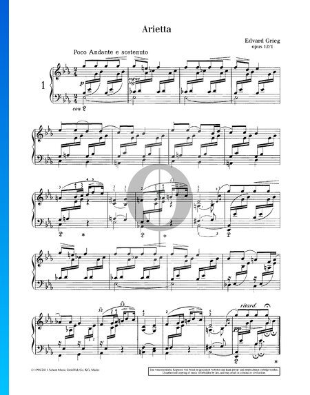 Arietta, Op. 12 n.º 1