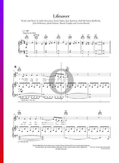 Lifesaver Musik-Noten