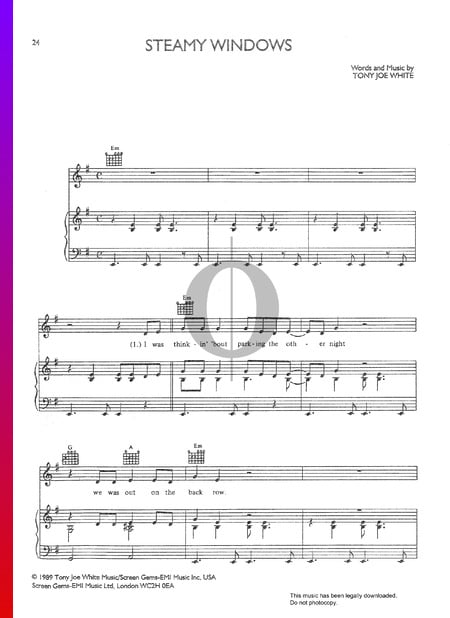 Steamy Windows Musik-Noten