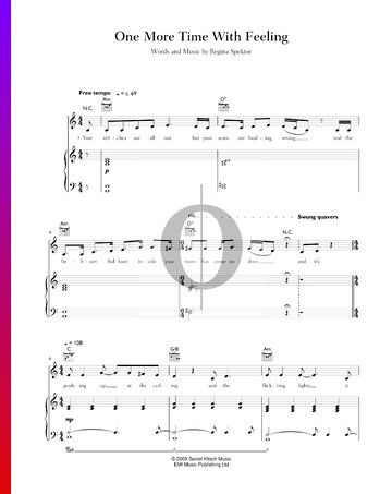 One More Time With Feeling Sheet Music