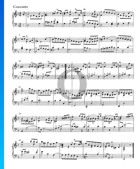 Suite D Minor, HWV 447: 2. Courante Sheet Music