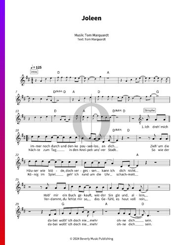 Joleen Sheet Music