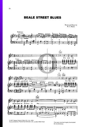 Beale Street Blues Musik-Noten