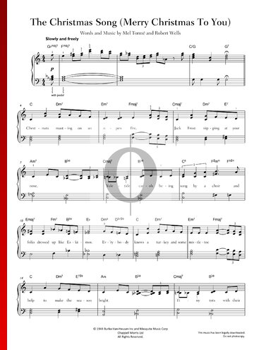 The Christmas Song Partitura