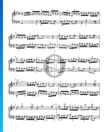 Invention 11, BWV 782 Musik-Noten