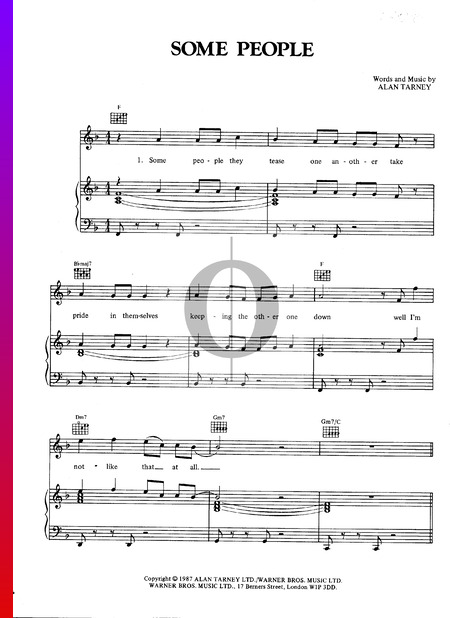 Some People Sheet Music
