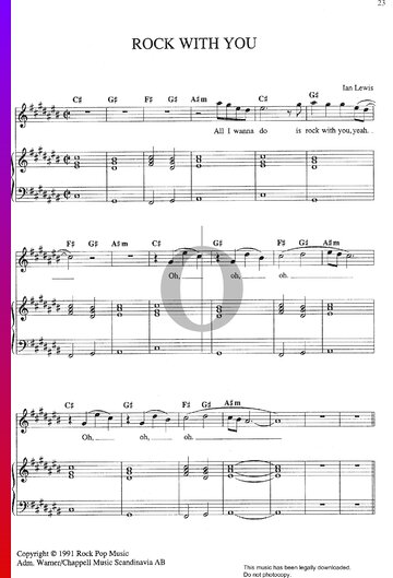 Rock With You Sheet Music