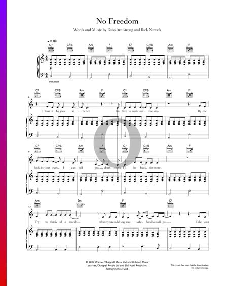 No Freedom Musik-Noten