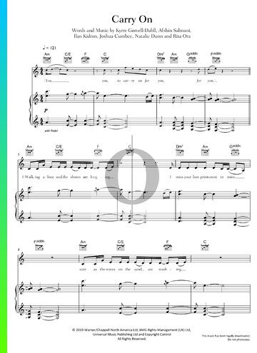 Carry On Sheet Music