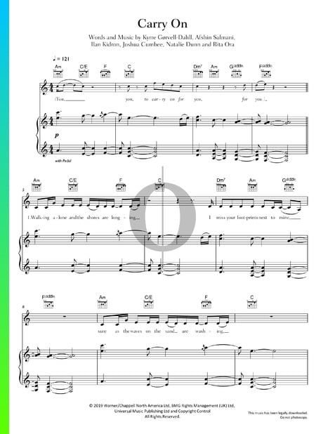 Carry On Sheet Music