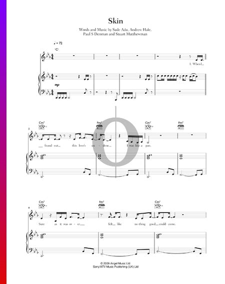Skin Musik-Noten