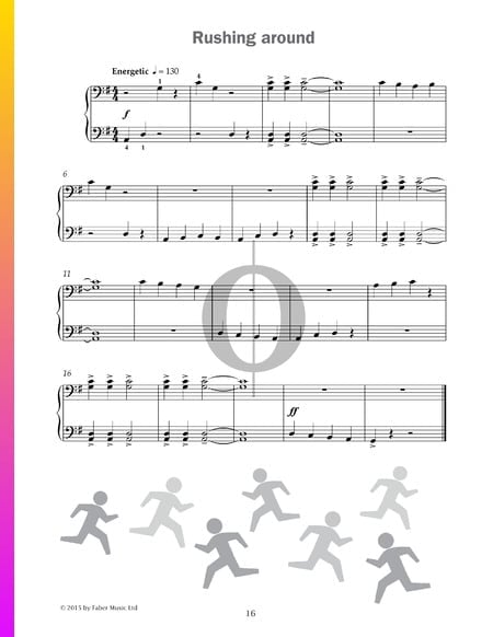 Rushing around Musik-Noten