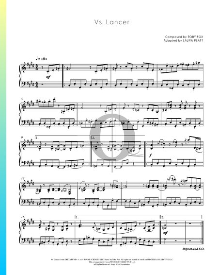 Vs. Lancer Partitura