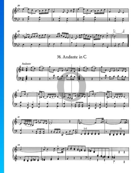 Andante in C Major, No. 38 Sheet Music