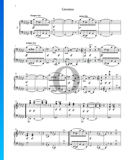Cuadros de una exposición: Gnomos Partitura