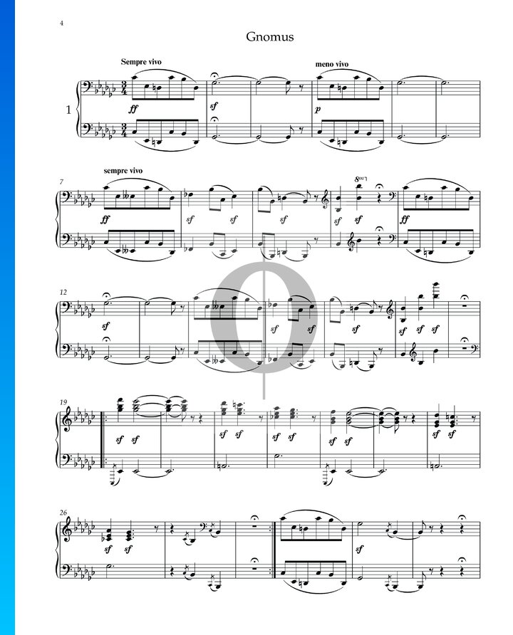 Tableaux d'une exposition Le Gnome » Modest Partitions