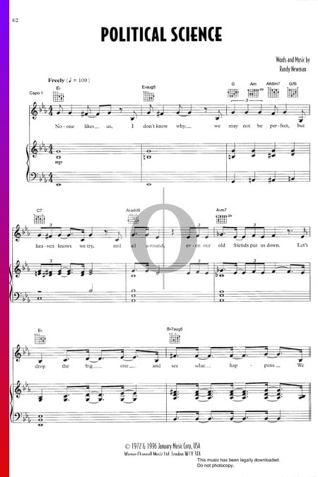 Political Science Musik-Noten