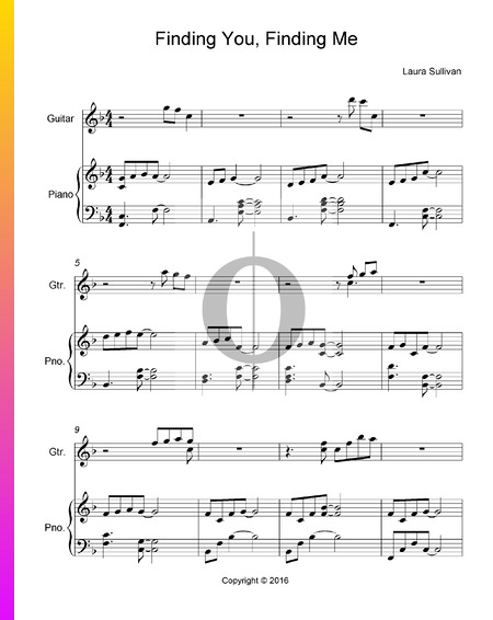 Finding You, Finding Me Musik-Noten