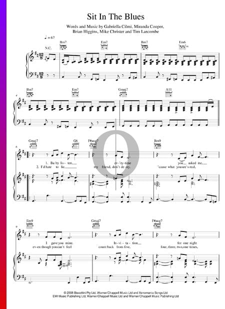 Sit In The Blues Musik-Noten
