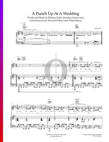 A Punch Up At A Wedding Sheet Music