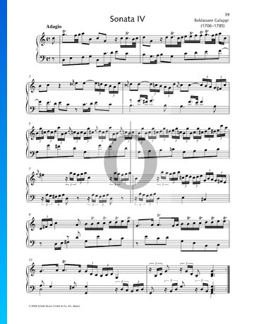 Sonata in C Major, No. 4 Partitura
