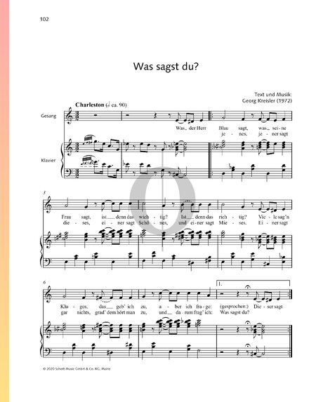 Was sagst du?