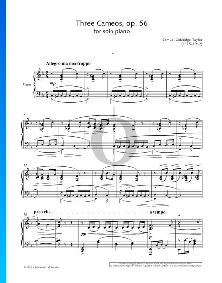 Cameo in F Major, Op. 56 No. 1