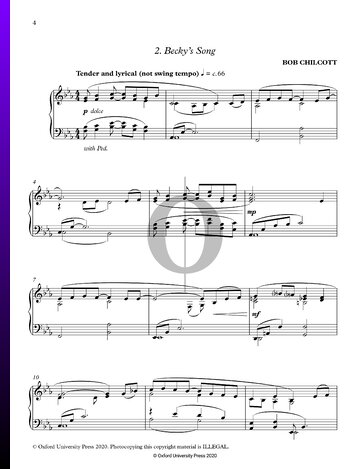 A Little Jazz Piano: No. 2 Becky’s Song Musik-Noten