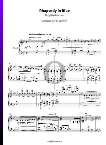 Rhapsody In Blue Musik-Noten