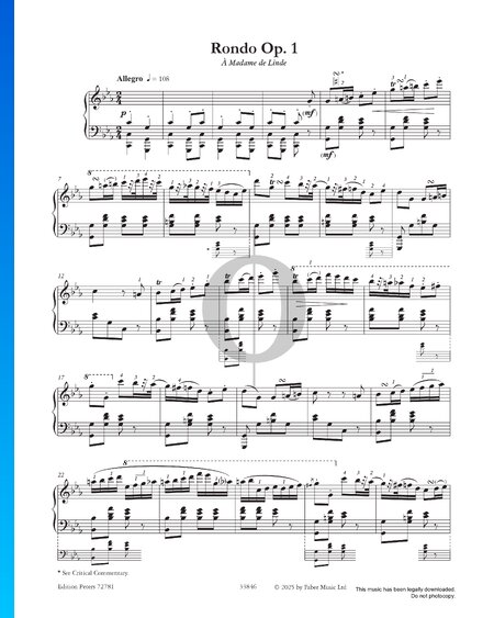 Rondo in c-Moll, Op. 1