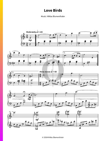 Love Birds Partitura