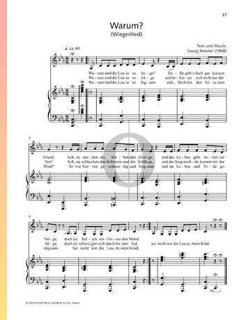 Warum? Sheet Music