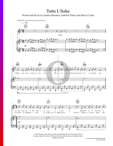 Tutta L'Italia Sheet Music