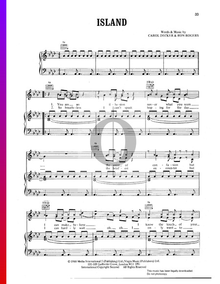 Island Sheet Music