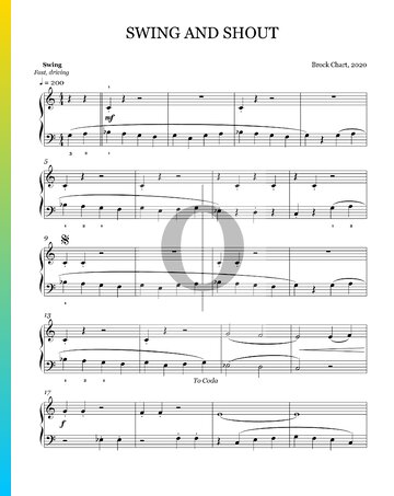 Swing and Shout Partitura