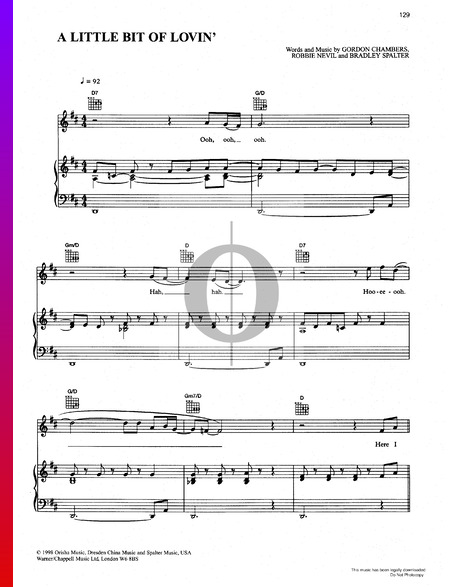 A Little Bit Of Lovin' Musik-Noten