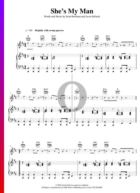She's My Man Musik-Noten