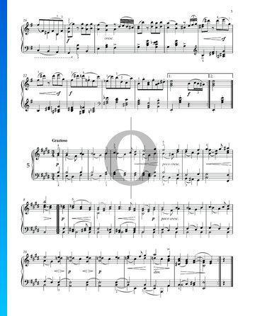 Walzer, Op. 39 Nr. 5 Musik-Noten