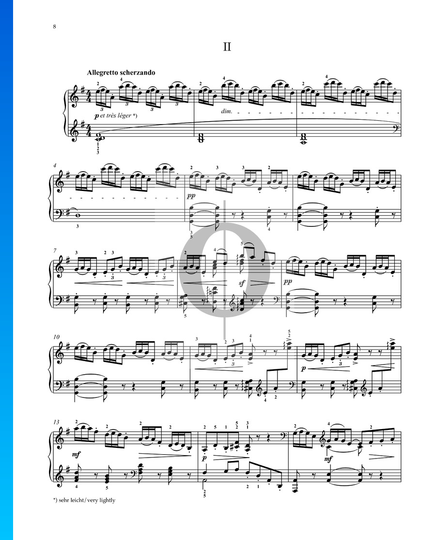 Arabesque No. 2 Sheet Music (Piano Solo) - OKTAV